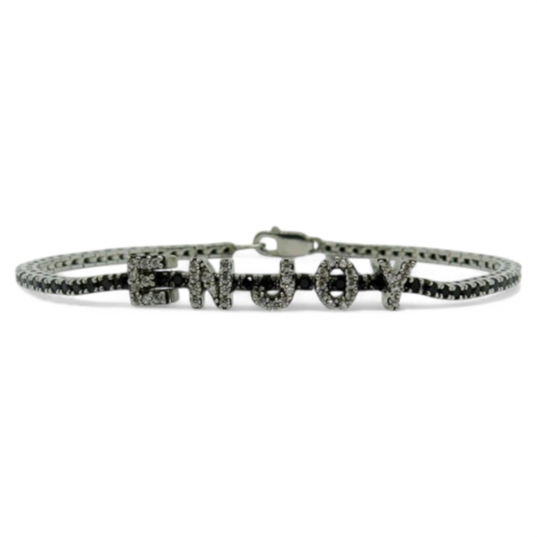 Bracciale tennis enjoy in argento 925