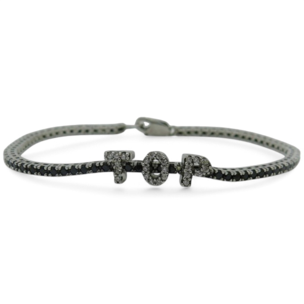 Bracciale tennis top in argento 925