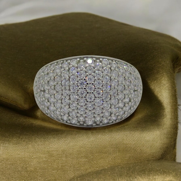 Anello donna pavè in oro 18 CT