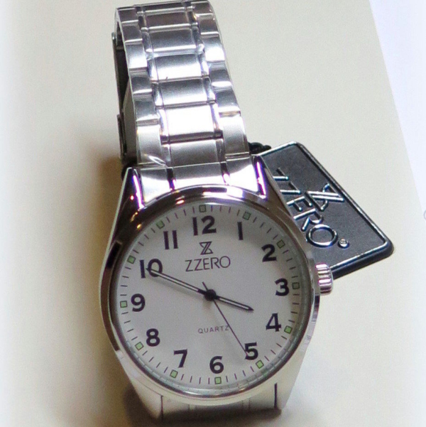 Orologio classico quadrante bianco uomo