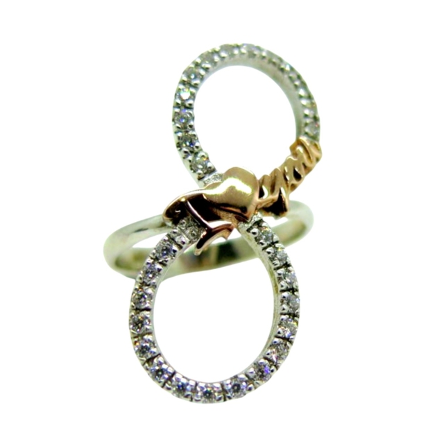 Anello i love you e infinito in argento 925 made in italy