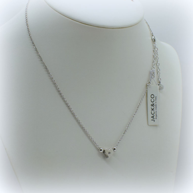 COLLANA IN ARGENTO 925 JACK E CO CUORE