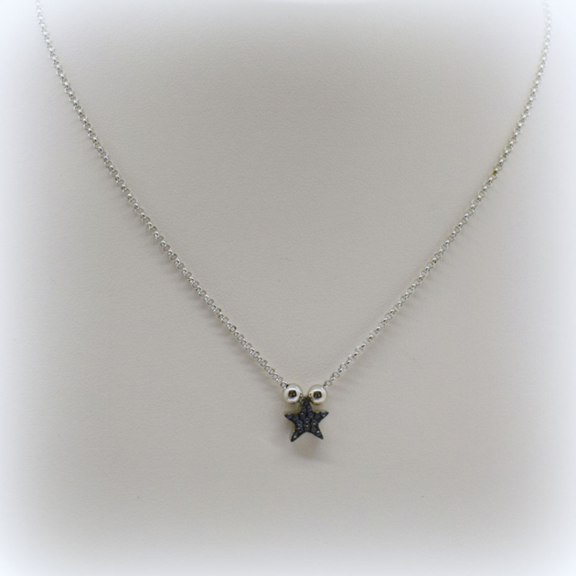 COLLANA IN ARGENTO 925 CIONDOLO STELLA