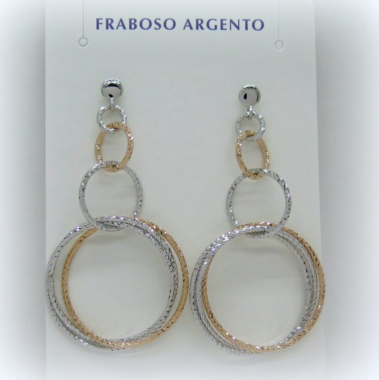 ORECCHINI PENDENTI FRABOSO ARGENTO 925