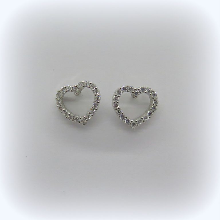 ORECCHINI IN ARGENTO 925 CUORE