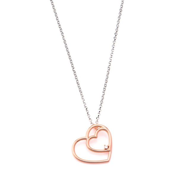 Collana ciondolo cuore in argento 925