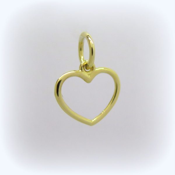 Ciondolo cuore piccolo in oro giallo 18 ct - Guasco Gioielleria Alessandria