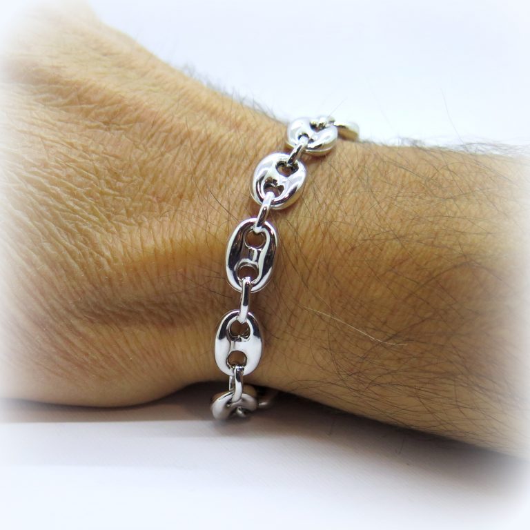 Bracciale maglia marina in argento 925