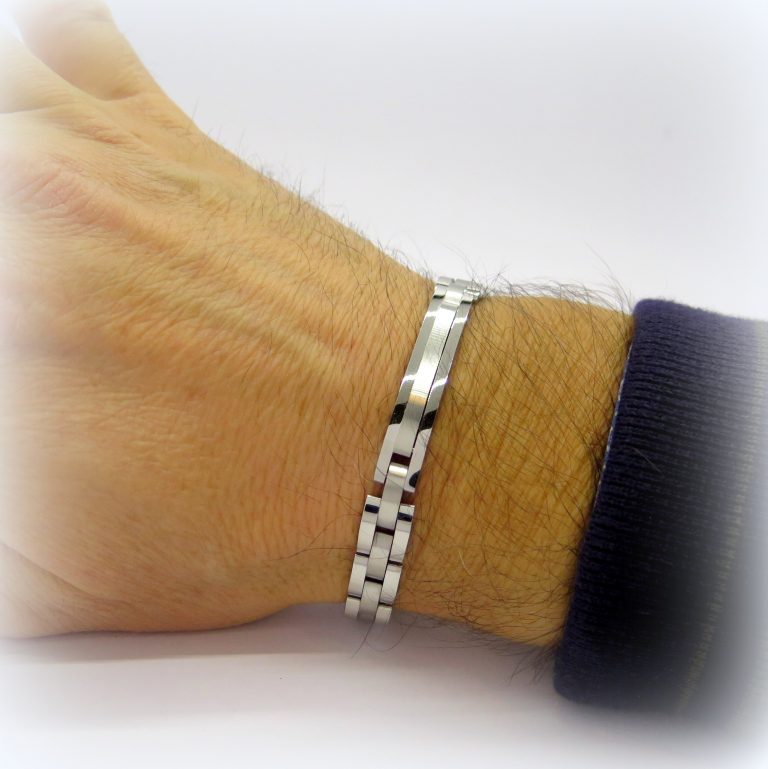 Bracciale in acciaio uomo