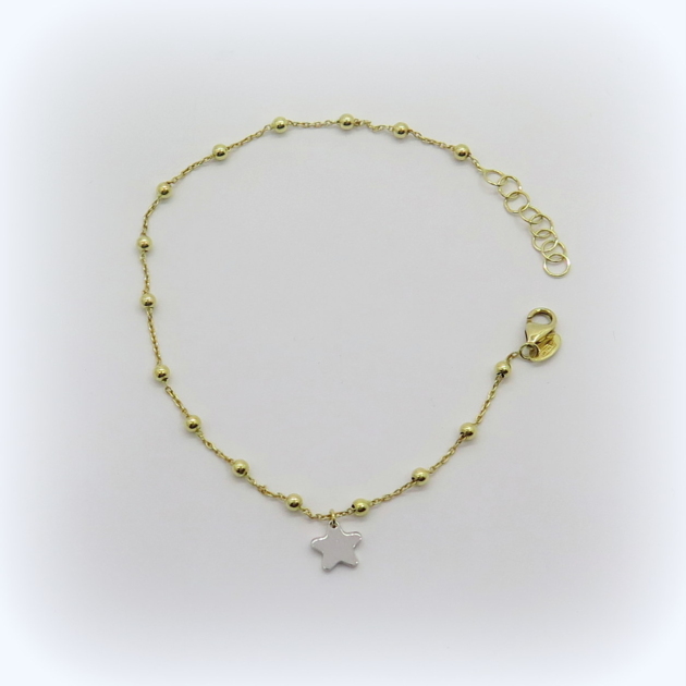 Bracciale stella in oro 18 ct