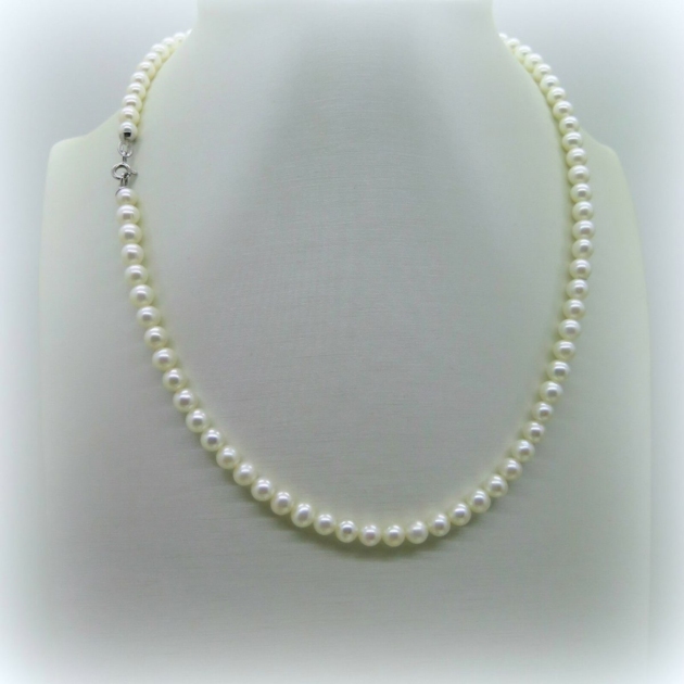 Collana donna perle e argento 925