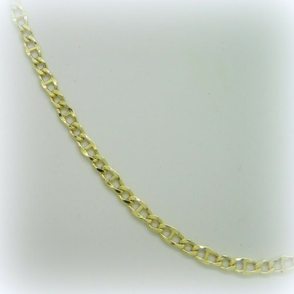 Collana uomo modello traversino in oro giallo 18 ct