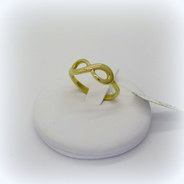 Anello infinito in oro giallo 18 ct