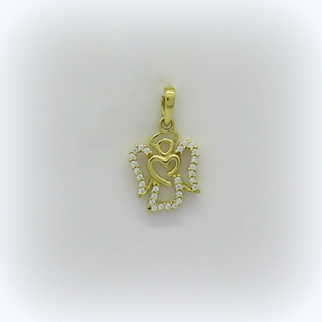 Ciondolo angelo angioletto in oro giallo 18 ct