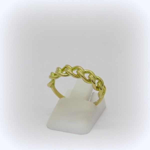 Anello groumette in oro giallo 18 ct