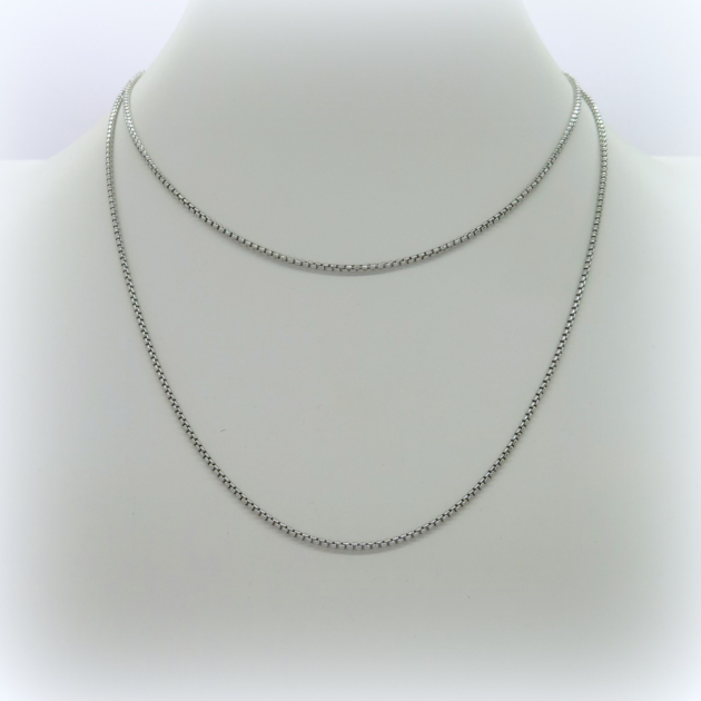 Collana catena donna 90 cm in argento