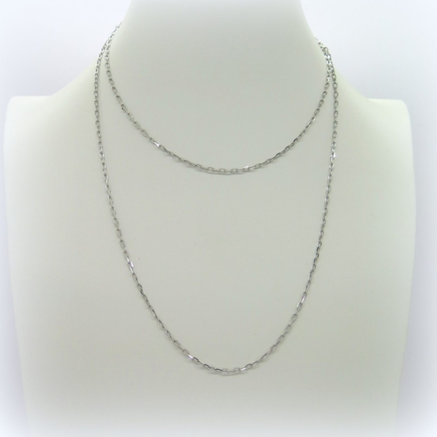 Collana catenina 90 cm in argento 925