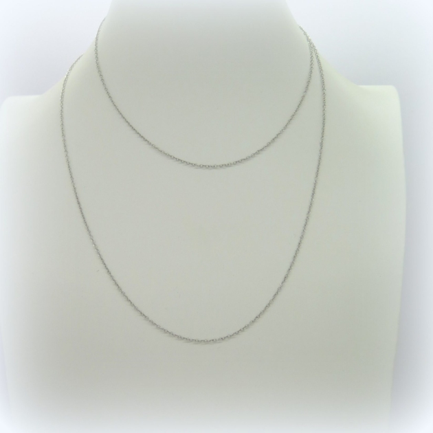 Collana donna catenina 90 cm in argento 925