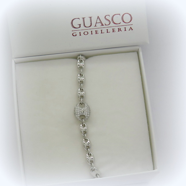 Bracciale maglia marina donna in argento 925