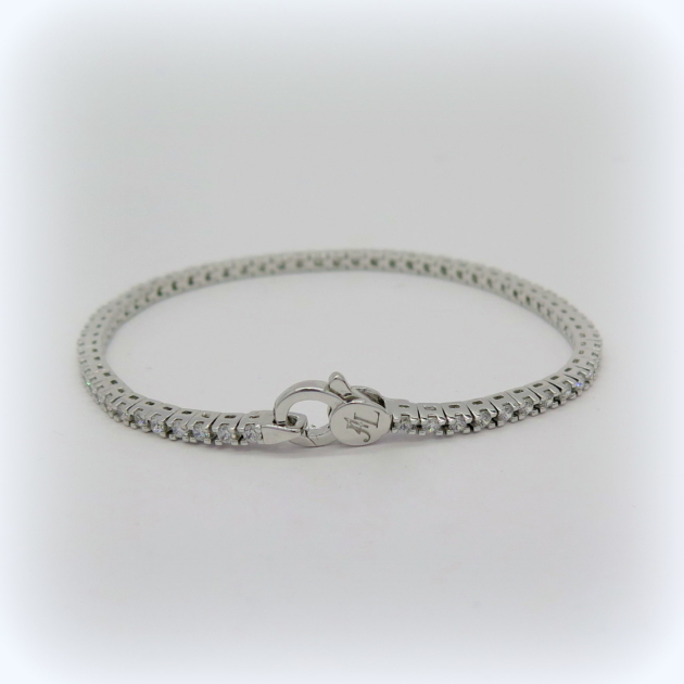 Bracciale tennis in argento 16 cm