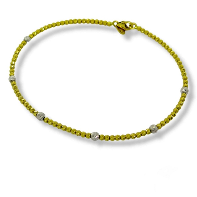 Bracciale rigido diamantato in oro 18 ct