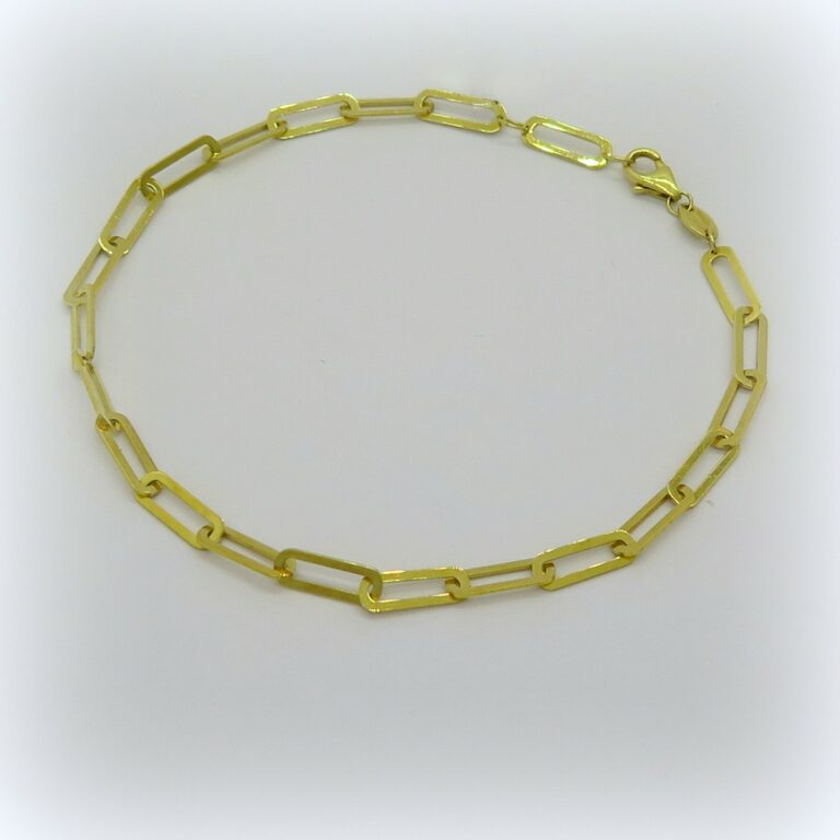 Bracciale catena moda in oro giallo 18 ct