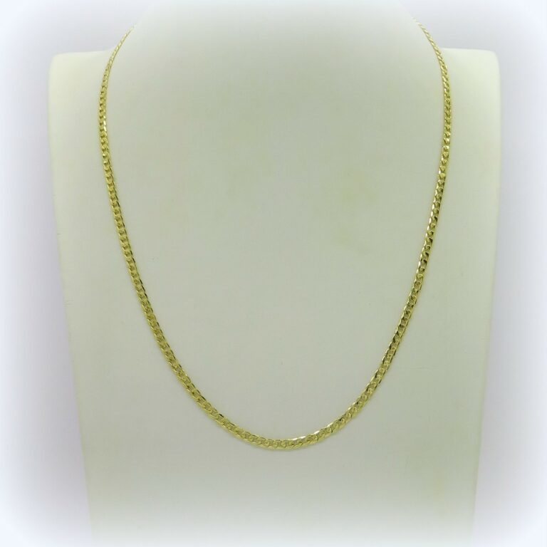 Collana groumette uomo in oro giallo 18 ct