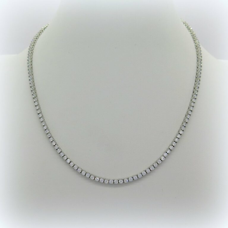 Collana tennis 2,5 mm in argento 925 e zirconi