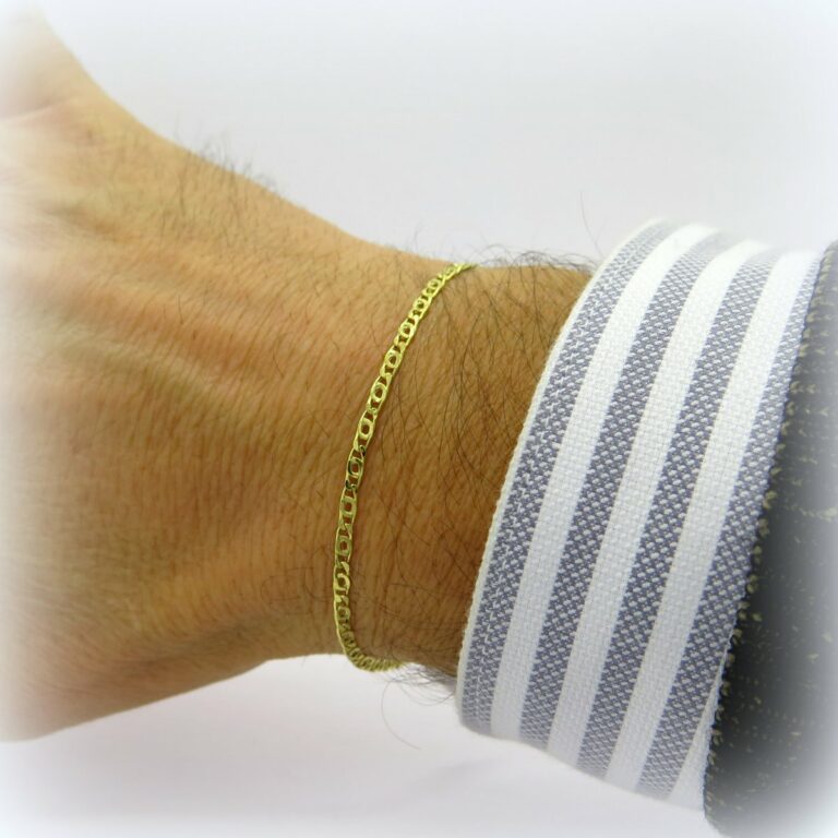 Braccialetto uomo o bimbo in oro giallo 18 ct