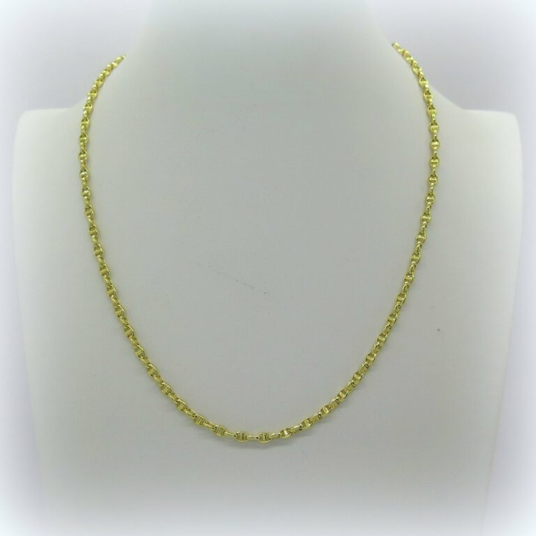 Collana uomo catena marina in oro giallo 18 ct