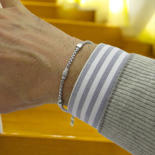 Bracciale in argento uomo