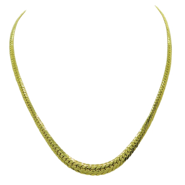 Collana spiga in oro giallo 18 ct